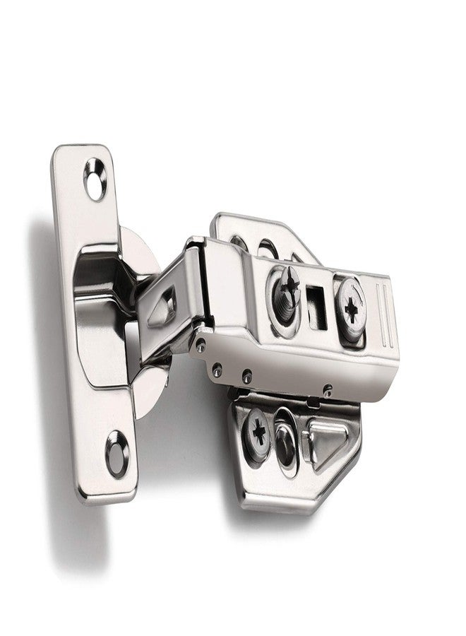 Met Craft Steel Soft Close 3D Hydraullic Clip On Concealed Hinges for Full Overlay Door Pack of 6 Pair (0 Degree Crank, Silver) - Image 2